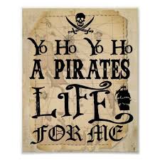Yo Ho A Pirates Life For Me Sign Zazzle Com In 2020 Pirate Signs Pirate Theme Party Pirate Life