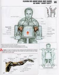 01 Flexion Des Avant Bras Avec Barre Au Banc Larry Scott Exercice Musculation Musculation Muscler Les Bras