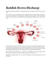 When this is the reason for the discoloration of menstrual flow, there is no cause for alarm. Reddish Brown Discharge By Brown Discharge Issuu