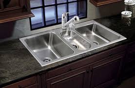 triple bowl sink stainless steel
