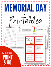 Many manufacturers of residential grills, grilling accessories, paper products, and food packaging ramp up their production in preparation for this. Memorial Day Printables