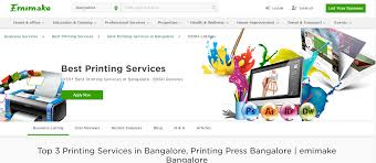 Top 3 Printing Services In Bangalore Printing Press Bangalore Emimake Bangalore In 2020 Printing Services Visiting Cards Prints