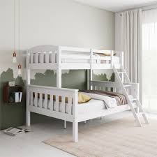 It is a metal bunk bed and the ladder hurts her feet when she climbs up and down. Dorel Living Dorel Living Airlie Twin Over Full Bunk Bed With Ladder White