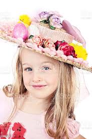 Little girl guarantee wearing easter