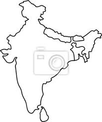 Einwohner nach china das bevölkerungsreichste land der erde. Freehand Indien Und In Der Nahe Lander Karte Skizze Auf Weissem Leinwandbilder Bilder Freihandig Schlaganfall Geographie Myloview De