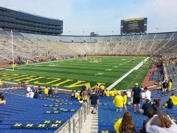 Michigan Stadium Section 9 Home Of Michigan Wolverines