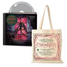 Cute box, it's nice and sturdy. Lady Gaga Official Shop Chromatica Ltd Deluxe Cd Tote Bag Autographed Album Cover Lady Gaga Cd Bundle