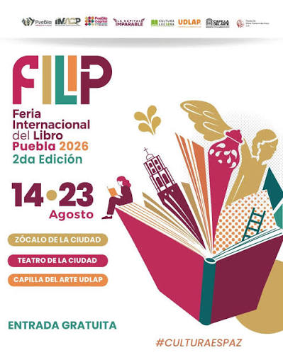 📚|| La Feria Internacional del Libro Puebla 2026 se realizará del 14 al 23  de agosto en tres sedes de la capital, con más de 100 editoriales y 300  actividades culturales. El