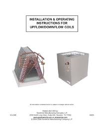 Goodman Capf Installation Manual Pexsupply Com