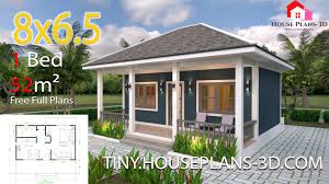 Drawn to 1/4 scale, showing location of electrical outlets and switches. Small House Plans 8x6 5 With One Bedrooms Hip Roof Tiny House Plans