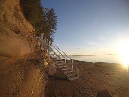 Aluminum dock stairs with railing. Aluminum Dock Stairs Great Northern Docks