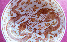 清宣统官窑红彩龙纹盘故宫博物院藏1909 12 white glazed red color plate guan ware the palace museum pottery glazes pottery culture art