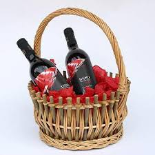 How often do you fancy a bottle of wine but the rack is empty? Wine Basket Same Day Flower Delivery London Uk