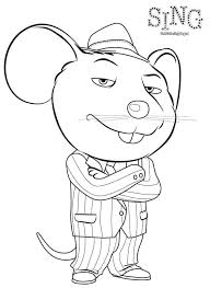 Mike Sing Movie Coloring Page In 2020 Toddler Coloring Book Kids Coloring Books Animal Coloring Pages