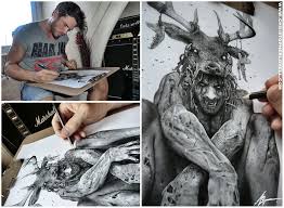 Dark Nature By Lovell Art On Deviantart Scary Drawings Art Cool Drawings