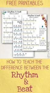 Suitable for hip hop, orchestral, house and more. How To Teach The Difference Between The Rhythm And The Beat Music Curriculum Elementary Music Education Teaching Music