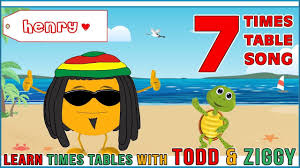 7 Times Table Song Learning Is Fun The Todd Ziggy Way Youtube Multiplication Songs Times Tables How To Teach Kids