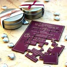 Puzzles are a fun way to pass the time whether on a rainy day or as a family project. Cute 15 Jigsaw Puzzle Wedding Card Ideas That Are Way Too Cute To Handle Wedmegood