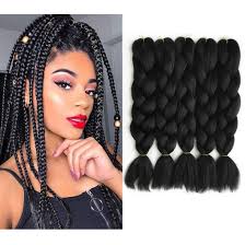 Buy the latest braiding hair extensions gearbest.com offers the best braiding hair extensions products online shopping. Amazon Com 5 Pack Black Braiding Hair 100 Kanekalon Jumbo Braiding Hair 24 Inch Hair Extensions For Braiding 5pcs Black Beauty