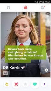 Hier finden sie alle buchbaren angebote der bahn vom günstigen sparpreis mit außerdem erfahren sie alles rund um die sitzplatzreservierung, gutscheine und versicherungen. Wenn Das Produkt Zum Flirt Wird Multimodale Textualitat Am Beispiel Von In App Werbung Bei Tinder Ralph Smyreck Leipzig