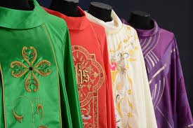 Have you ever been at mass and wondered why a certain color vestment is being worn? The Colours Of The Catholic Liturgy And Their Meaning