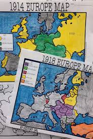World War I World War 1 1914 And 1918 Europe Maps Your 6th 7th 8th 9th And 10th Grade Classroom Or Homeschool Map Activities Europe Map Map Worksheets