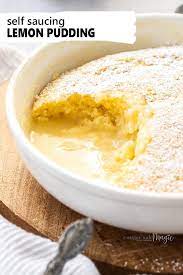 Self Saucing Lemon Pudding Recipe In 2021 Lemon Pudding Recipes Lemon Dessert Recipes Sweet Cooking