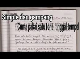 Ada baiknya anda membaca keterangan yang ada di situs yang bersangkutan mengenai lisensi penggunaannya atau di file yang disertakan di folder font yang didownload. Cara Membuat Tulisan Menggunakan Hp Dengan Font Tulisan Tangan Untuk Tugas Sekolah Mudah Dan Cepat Youtube