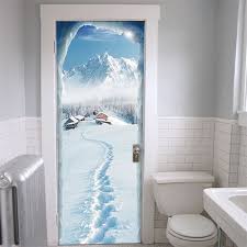 Stickers porte salle bain icônes drôle toilet de salle de bain. Sticker Deco Pour La Porte Ou Les Placards Decoration Montagne Igloo Et Pas Dans La Neige Decoration Mo Porte De Chambre Decoration Montagne Paysage Polaire