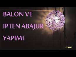Diy Balon Ve Ipten Avize Youtube Isiklar Fikirler Avize