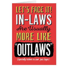 Birthday Gift For Father In Law Father In Law Birthday Funny More Like Outlaws Card Zazzle Com With Images Birthday Humor Birthday Daughter In Law