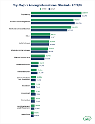 what are the most popular majors for international students