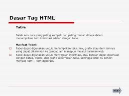Infografis adalah salah satu dari media informasi yang disajikan secara visual yang tersusun atas elemen teks yang dipadukan dengan gambar, ilustrasi, tipografi dan elemen yang lain. Dasar Tag Html Catatan Ppt Download