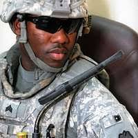 U.S. Army Pfc. Julian Alvarez completes a six-mile