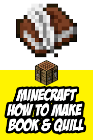 Minecraft has no books and pens. How To Make A Book And Quill In Minecraft Book Making Minecraft Quilling
