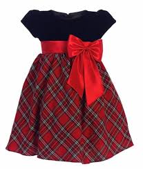 Red Plaid Girls Holiday Dress W Black Velvet Bodice Bow 3m 10 Rachel S Promise Girls Holiday Dresses Little Girl Dresses Girls Christmas Dresses