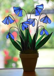 Stunning sculptural glass wall art is designed and created in the studio of white elk's visions in glass, high up in the colorado rocky mountains. 76 Blue Glass Flowers Ideas Glass Flowers Blue Glass Glass