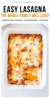 This is a quick, easy, and delicious. Easy Homemade Lasagna Freezer Friendly Happy Money Saver