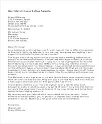 9 Hair Stylist Cover Letters Free Premium Templates