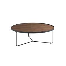 Solid walnut table 60 in diameter and 2 thick. Centre Table With A Metallic Structure And Walnut Cover Angel Cerda S L