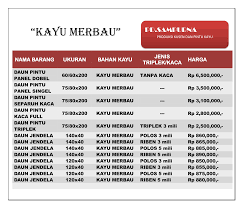 Ada yang dibuat berbahan kayu meranti merah atau kayu meranti, ada juga yang dari kayu jati. Info Harga Pd Sampurna