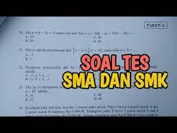 Maybe you would like to learn more about one of these? Tes Masuk Sma Dan Smk Yang Sering Muncul Youtube