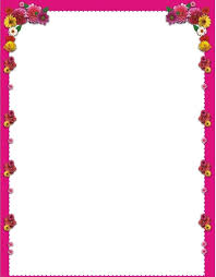 The borders are available in jpg and png (transparent) format. Front Page Flower Border Design For Project On Paper