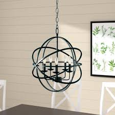 Laurel Foundry Modern Farmhouse Hankinson 5 Light Unique Globe Chandelier Reviews Wayfair