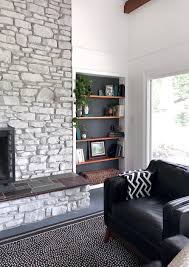 You may be able to go a few shades darker than you first thought. Our Farmhouse White Washing A Stone Fireplace Studio Quirk