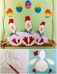 Wie Die Huhner Auf Der Stange Mehr Infos Im Blog Der Buntpapierwelt In 2020 Lesezeichen Basteln Basteln Fruhling Ostern Fensterbild Ostern