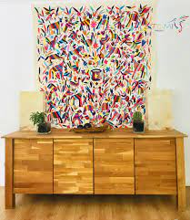 Mexican Wall Decor Otomi Mexico Mexican Textiles Otomi Wall Hanging Mexican Wall Decor Mexican Wall Art Embroidery Wall Art