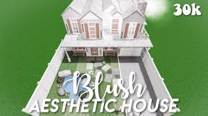 Soft french loft | house build · ikotori . 30k Aesthetic Blush House Bloxburg Speedbuild Youtube
