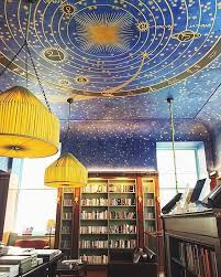 My Favorite Bookstore In Nyc Albertinebooks It S A Reading Room Bookshop And Venue Devoted To French Literature And Reading Room Painted Ceiling Bookstore