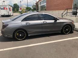 I custom painted diffuser way i like it. Seller Of German Cars 2014 Mercedes Benz Cla Class Gray Black With Custom Edition 1 Yellow Racing Stripe Interior